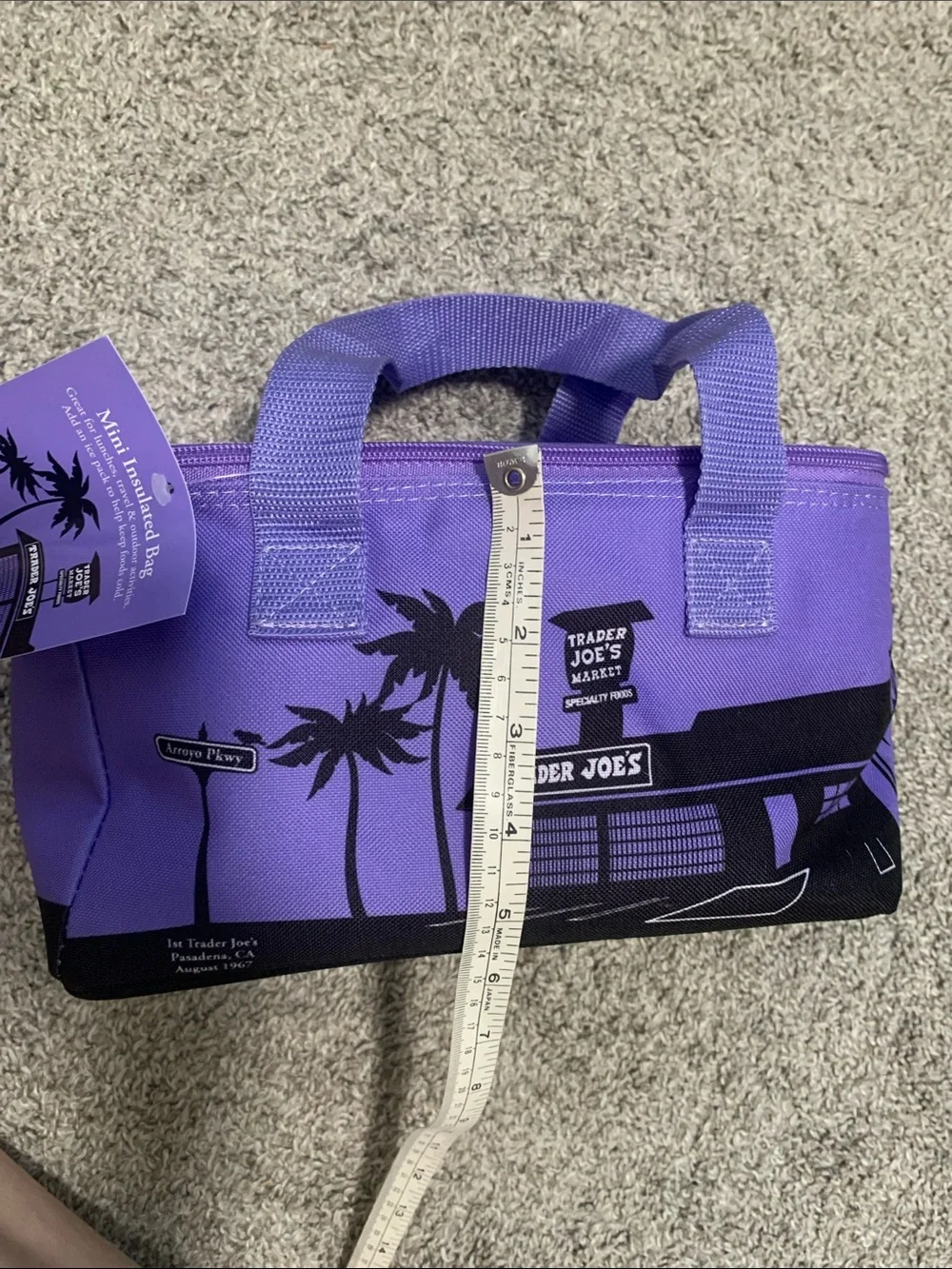 NWT Trader Joe’s Purple Mini Insulated Bag